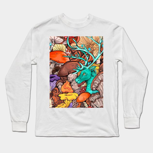 Mushrooms Long Sleeve T-Shirt by Cari.boou